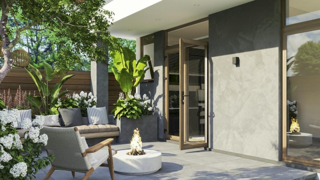 Cửa đi uPVC 2 cánh mở quay ngoài EUROWINDOW - Giải pháp cửa cách âm cách nhiệt hoàn hảo