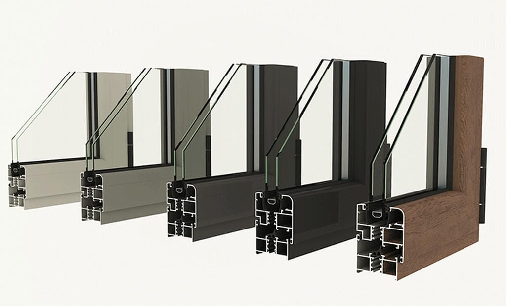 cửa nhôm 2 lớp kính