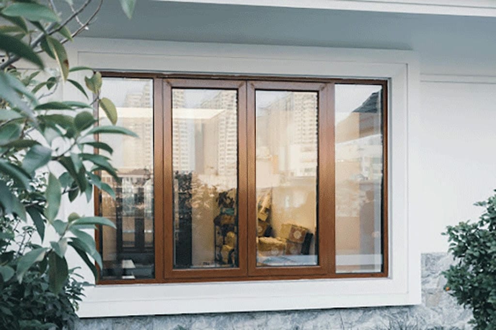 cửa nhôm 2 lớp kính